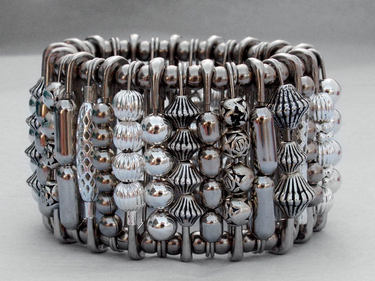Safety Pin Bracelet - Stunning Silver