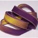 Wrist Wrap Silk Ribbon Garden Pansies Hand Painted Silk Ribbon