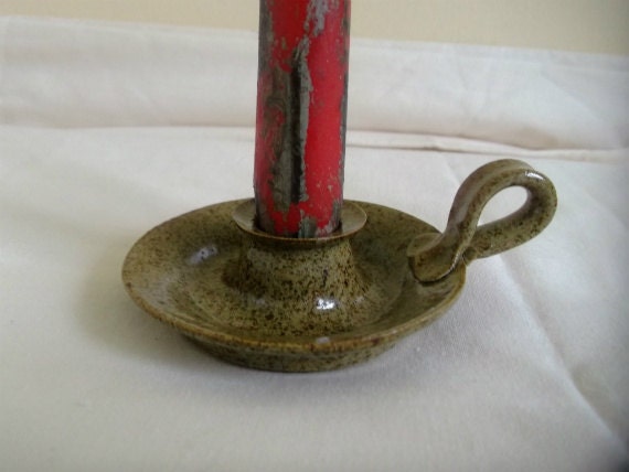 Brown Candle holder for a Taper Candle