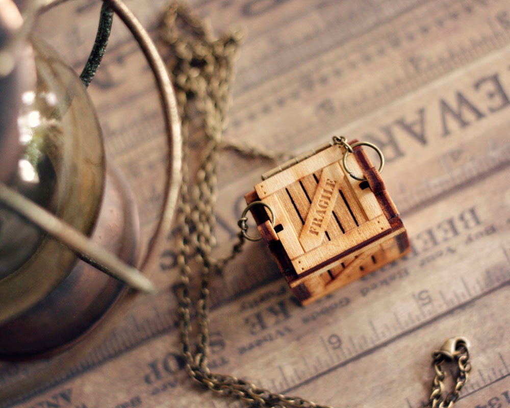 The Collector - Little Wood Crate Lockets for your secret finds