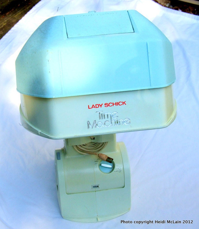 Lady Shick Time Machine Portable Hair Dryer: Vintage, Light Blue, Retro