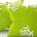Decorative Chartreuse/ White Coral indoor/outdoor beach - "16 x 16 inch"