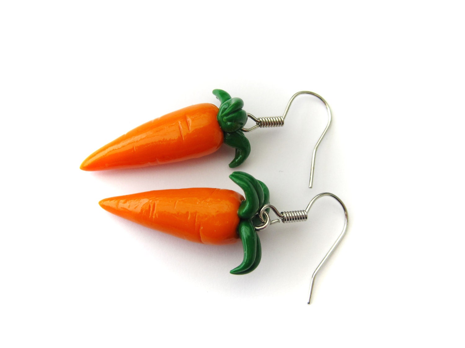 Little Carrot Earrings (Polymer Clay Jewelry)