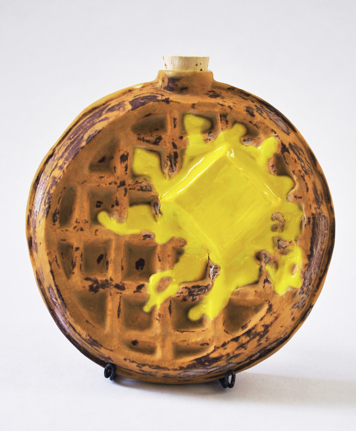 Porcelain Waffle Flask