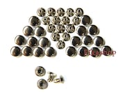 Clearance SALE: 5mm 50 sets Silver round Rivet rapid studs / HIGH Quality - Fikashop