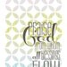 8x10 art print - Praise God From Whom All Blessings Flow - Typography & Pattern Poster Print