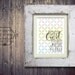 8x10 art print - Praise God From Whom All Blessings Flow - Typography & Pattern Poster Print