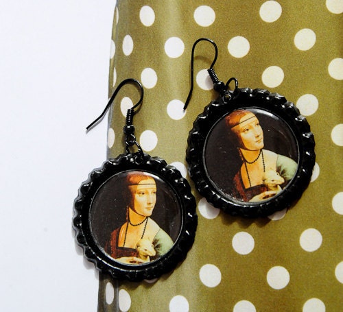 Bottlecap earrings Leonardo