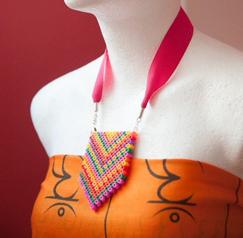 Perler Beads Plastic Pendant