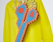 Perler Beads Plastic Pendant - scissors