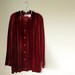 Red Velvet Plus Sized Womens Red Blouse size 2x