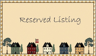 Reserved Listing for PPasco.