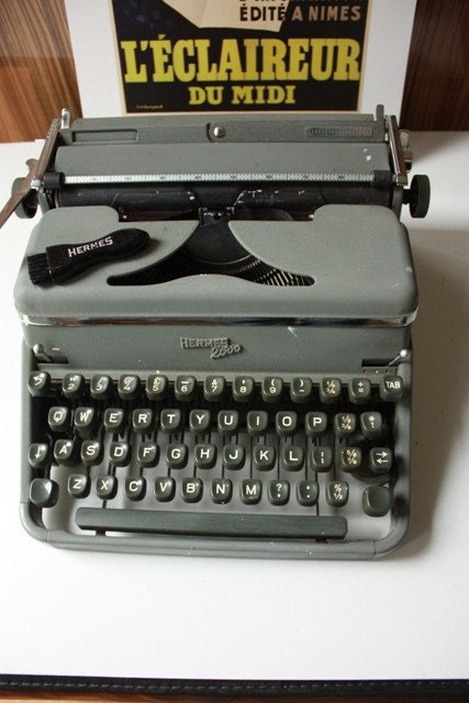 Vintage Hermes 2000 Typewriter Switzerland