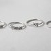 Poetry Ring , Sterling silver ring with poetic words and Symbols