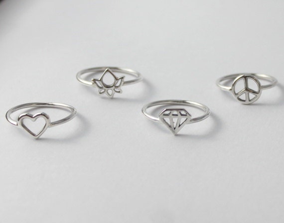 Lotus Ring - Beautiful, sterling silver ring
