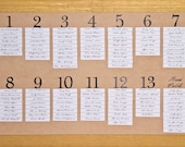 Hand-Painted Gold Frame Seating Chart
