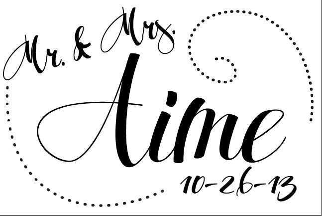 Mr & Mrs - Save the Date - Personalized Wooden Stamp - Weddings