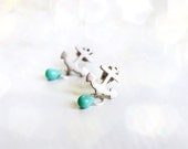 anchor post studs - dainty minimal jewelry