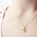 dainty gold anchor necklace - nautical jewelry / gift for her under 20 usd