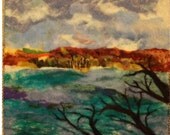 Needlefelt Landscape Painting 'William O'Brien State Park, MN'
