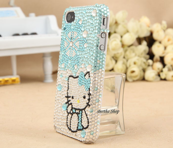 blue hello kitty . Apply to iphone4/4s.iphone3g/3gs.htc. ipod touch4. - BerthaShop blue hello kitty . Apply to iphone4/4s.iphone3g/3gs.htc. ipod touch4. - BerthaShop