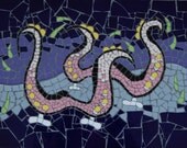 Fantasy mosaic hand made