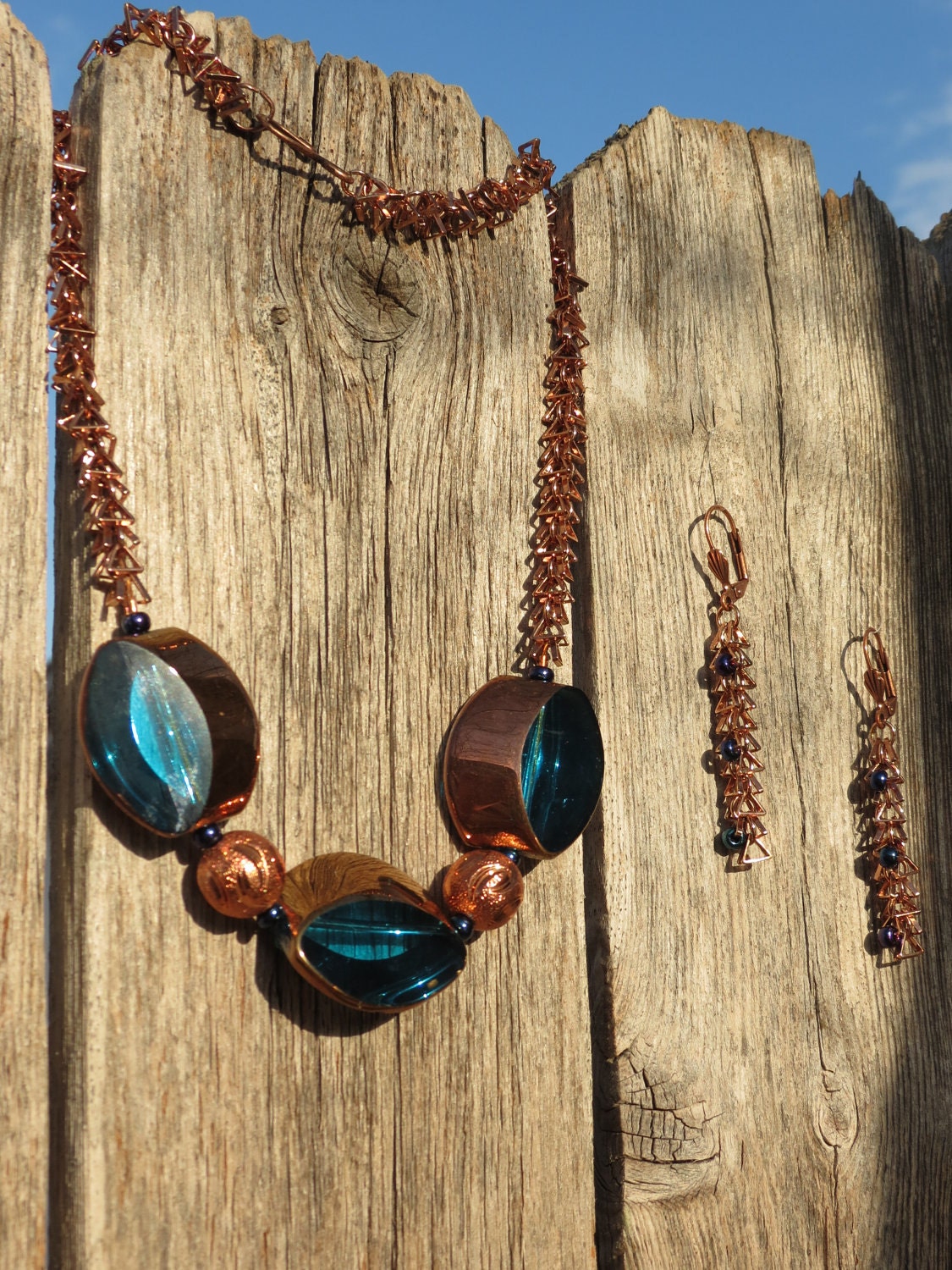 Blue Copper Triangles