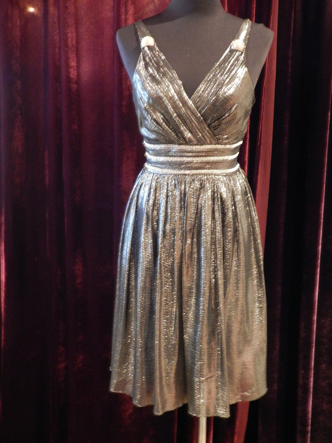Customized Personal style flash silk party dress