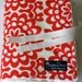 Baby Blanket with Stroller Ties, Wall Flower in Cherry by Amy Butler and Vanilla Dot Minky