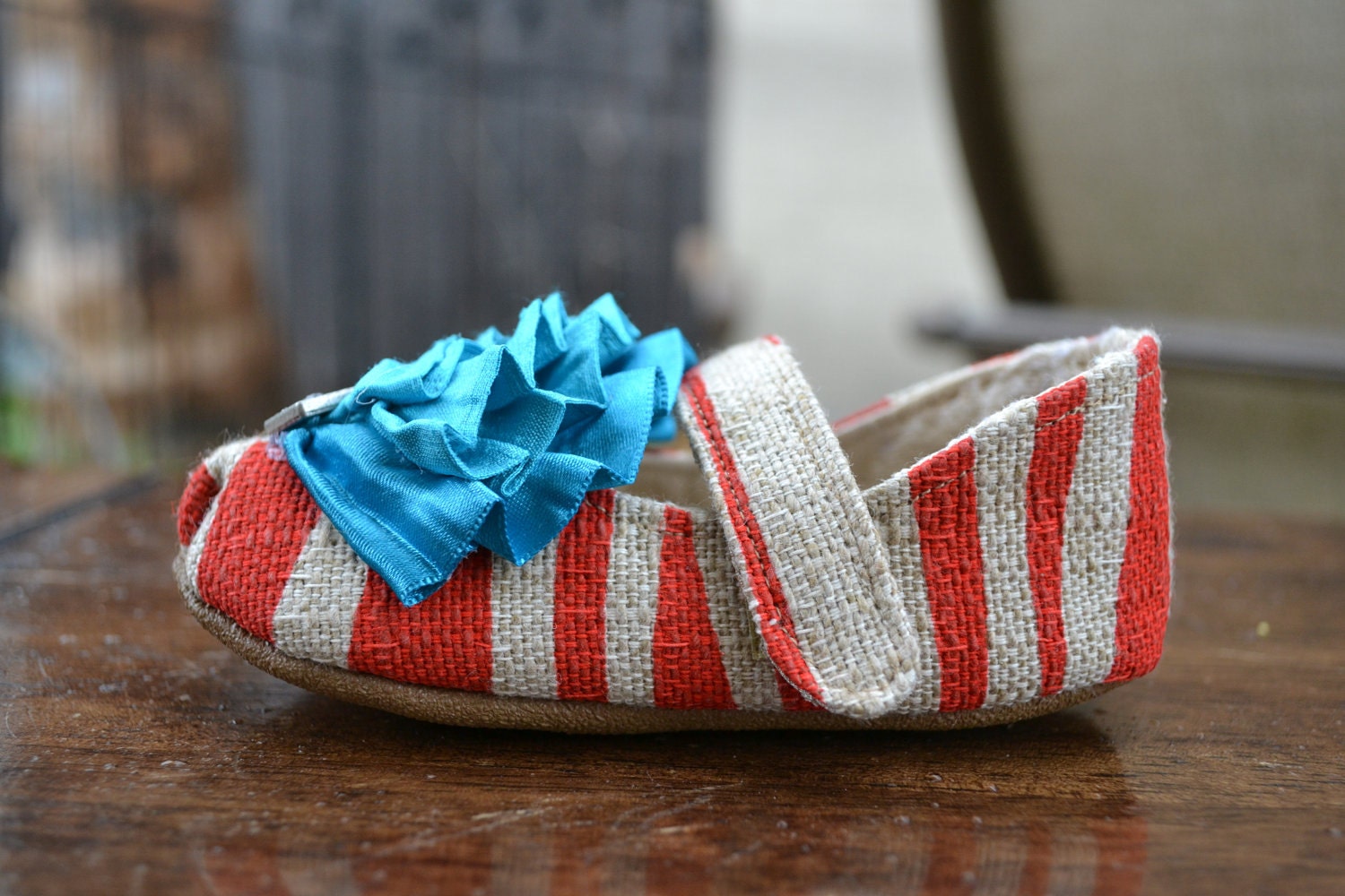 Vintage Style Baby Shoes with Hair Flower (Sovilia Shoes) By LaValya on Etsy
