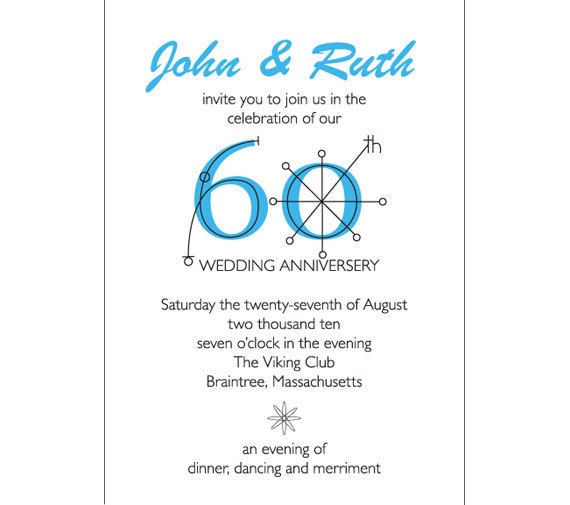 50's Atomic Style Invitation