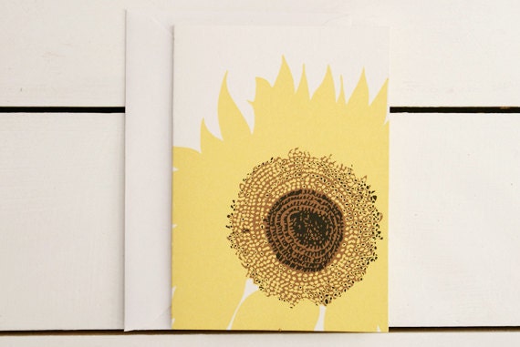 Sunflower Note card