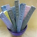 Garden & Herb Stakes - Green U-Pick Stamped Marker Set/12 - California Pottery Ceramic Clay Art - Gift for Gardener, or Grill Master
