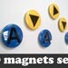 Legend of Zelda Magnets - Ocarina of Time Music Notes Magnet Set (9 magnets)
