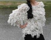 The White Swan - hand-knitted sweater - blouse