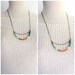 Ethnic tribal long thread necklace, antique brass chain