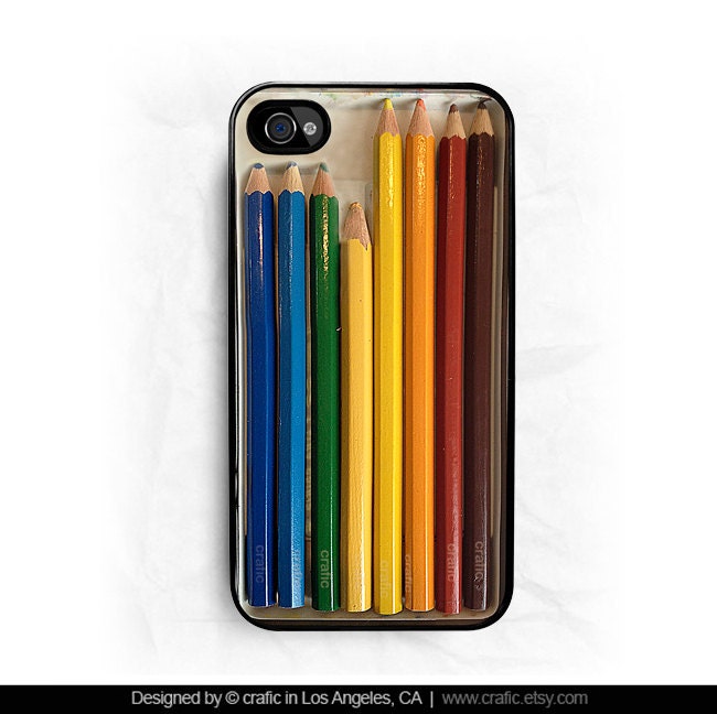 Color Pencils Set iPhone Hard Case / Fits iPhone 4, 4s