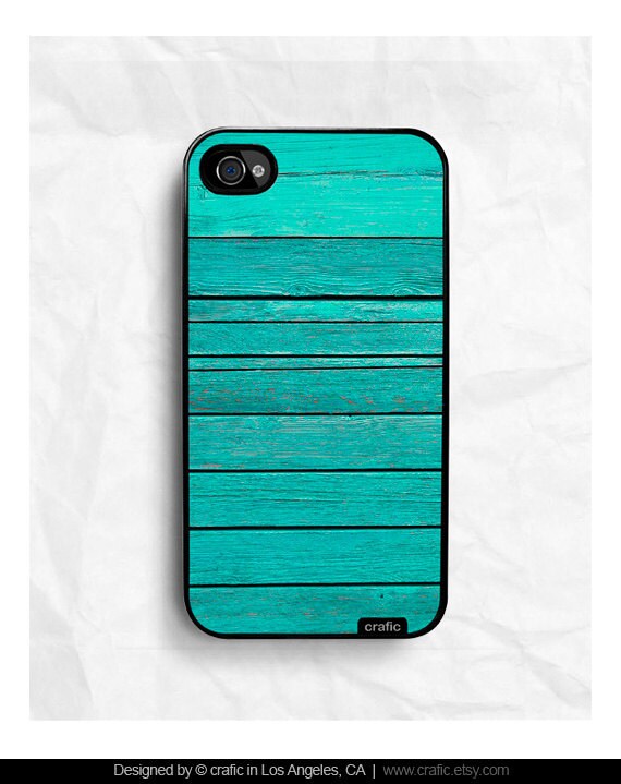 iPhone 4 case iPhone 4s case - Green Wood Print iPhone Case