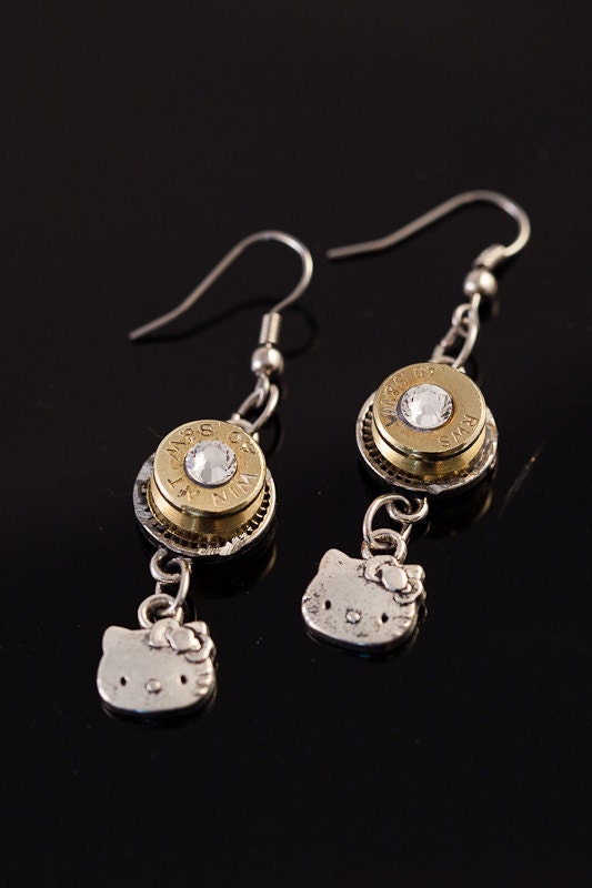 Bullet Hello Kitty Dangle Earrings"Hello Kitty, Hello Bullet"