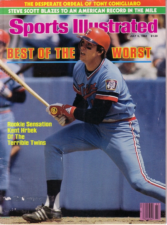 Vintage Sports Ilustrated July 5, 1982 Kent Hrbek on the cover