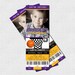 BASKETBALL TICKET INVITATIONS Birthday Party - (print your own) Personalized Printable
