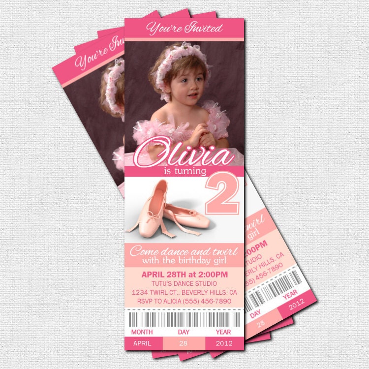 ballerina invitations