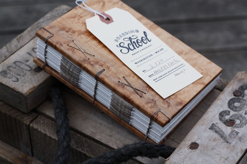 Maple Journal w/ long stitch and reinforced binding