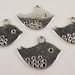 Silver Bird Charms 16x13mm Silver Tone Metal Bird Charm Pendant Jewelry Findings 10pcs