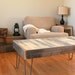 Reclaimed Wood Coffee Table - Set on 14" steel hairpin legs