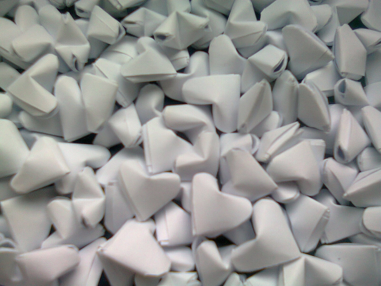 200 paper origami hearts - Spring - wedding decor