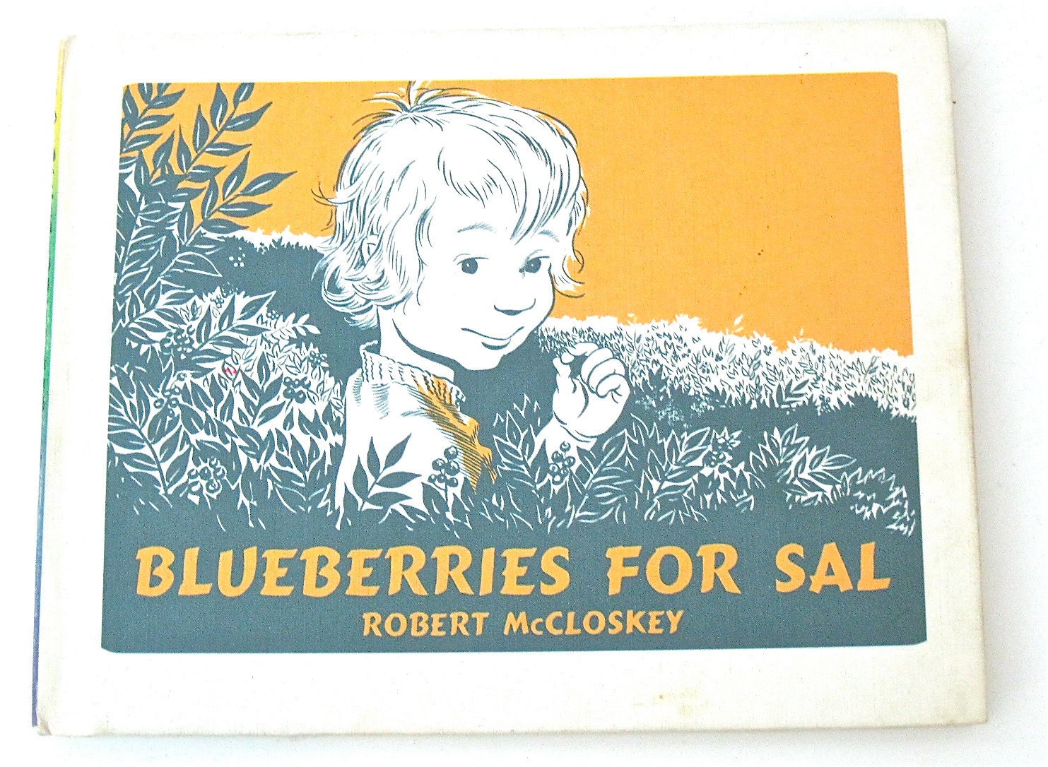 Vintage Childrens Book Blue Berries for Sal Children's Book Robert McCloskey 1976