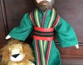 Daniel and the Lion Male Catholic Saint Doll
