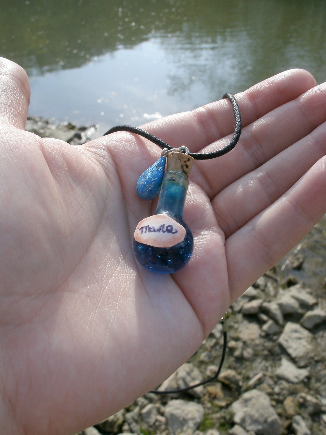 Mana Potion Necklace.