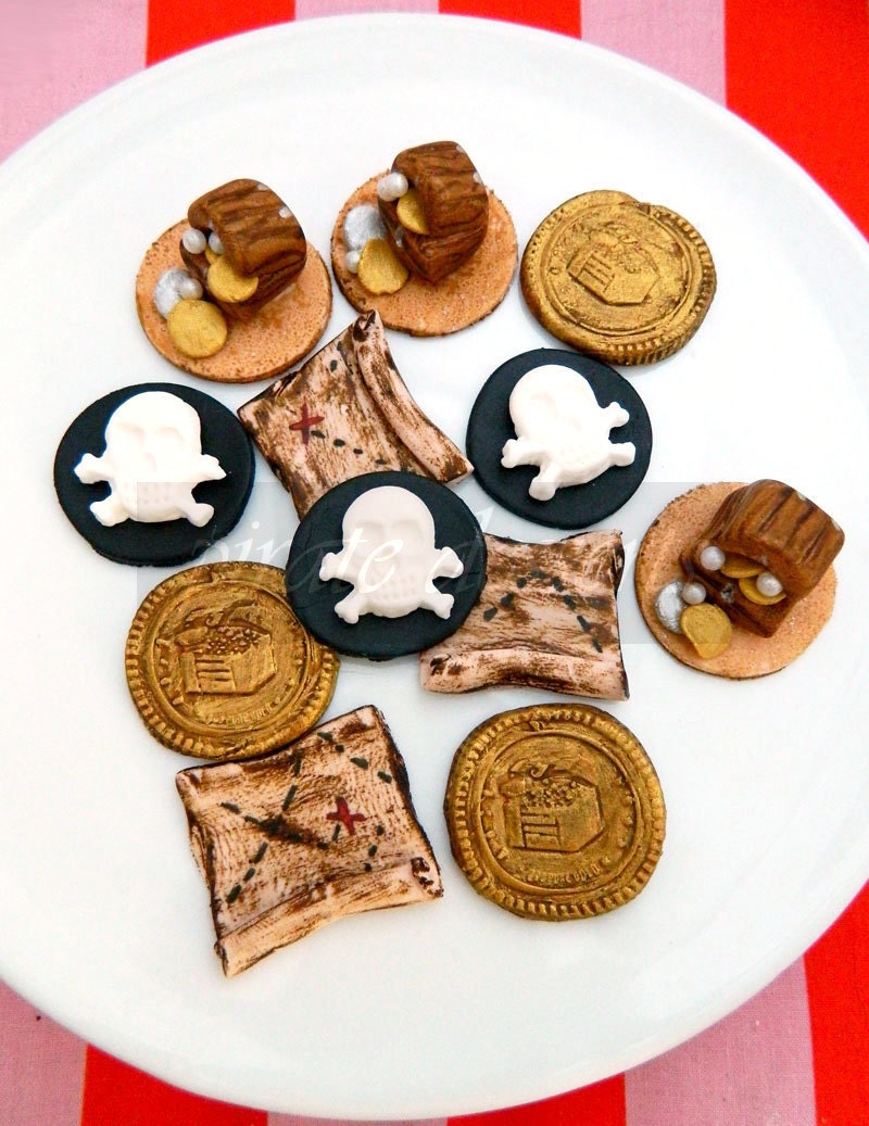Edible Pirate Cupcake Toppers Pirate Treasure By PirateDessert